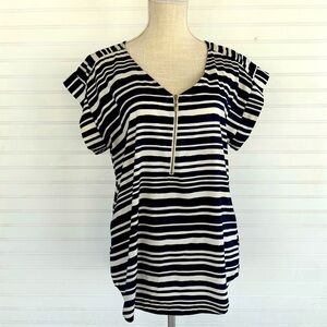 Simply Styled Striped blouse Size Large
